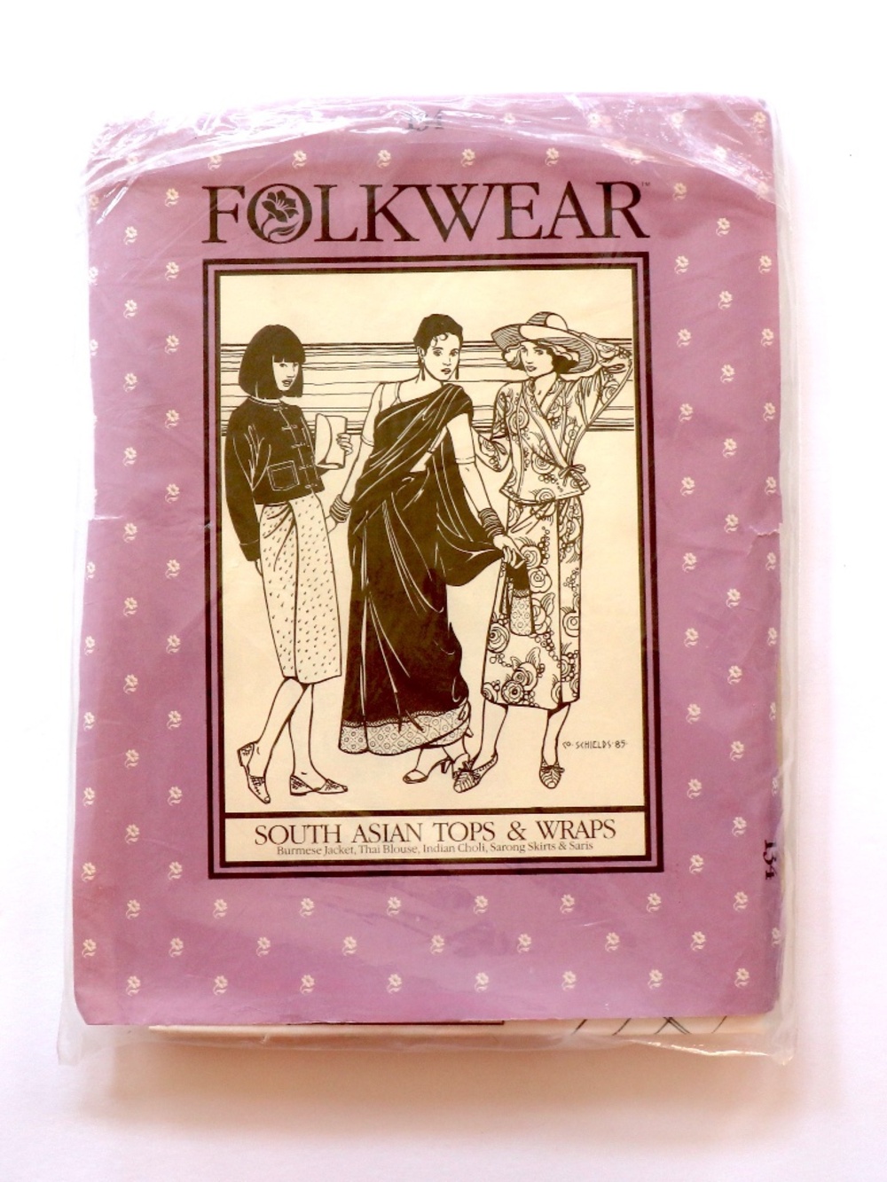 UNCUT Folkwear pattern #134 SOUTH ASIAN TOPS & WRAPS
